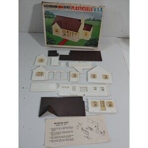 Plasticville 1912 O/S Gauge Model Railroad Scenery New England Rancher Kit w/Box